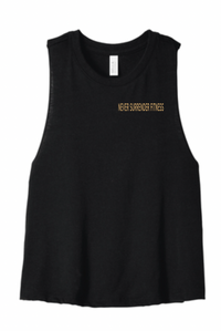 Load image into Gallery viewer, Never Surrender BELLA+CANVAS ® Women’s Racerback Cropped Tank
