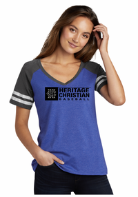 Load image into Gallery viewer, Ladies  Game Day V-Neck Tee
