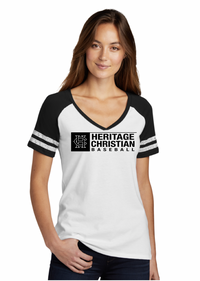 Load image into Gallery viewer, Ladies  Game Day V-Neck Tee
